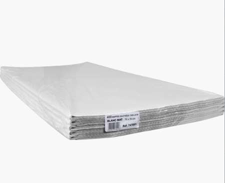 Image de Nappe papier Blanc 70x70