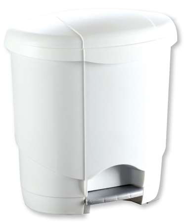 Image de Poubelle 6L blanche à pédale