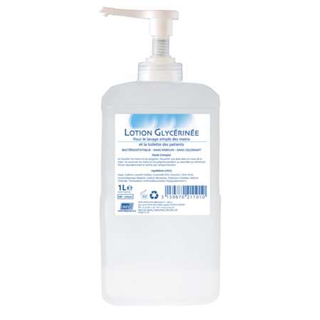 Image de Savon, Lotion glycériné 1L + pompe