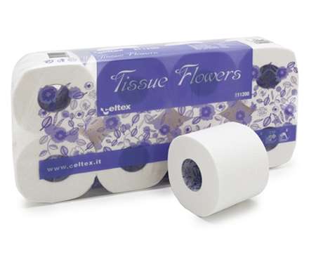 Image de Papier WC Tissue Flowers 250F 3 Plis