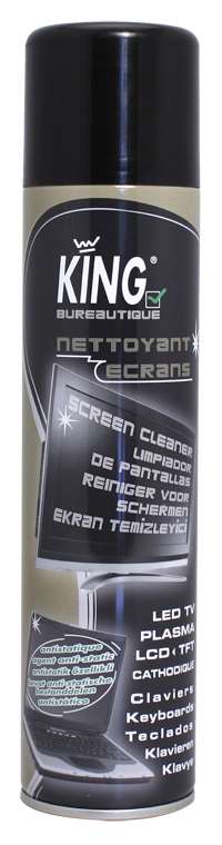 Image de Aérosol Nettoyant Ecran Ordinateur 400ML KING