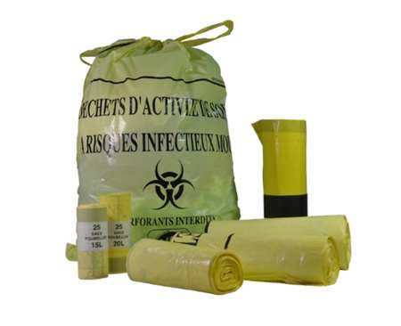Image de Sacs poub. 15L D.A.S.R.I Jaune
