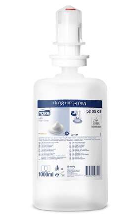 Image de Savon mousse parfumé 6x1L