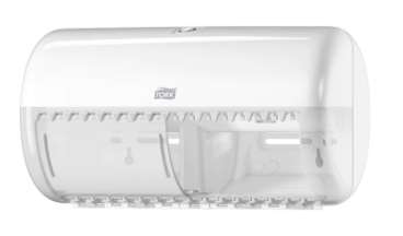 Image de Distributeur de papier WC petit rouleaux double Blanc