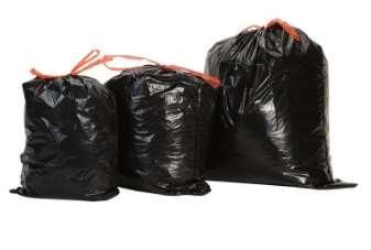 Image de Sacs poub. 30L Noir lien coulissant BD