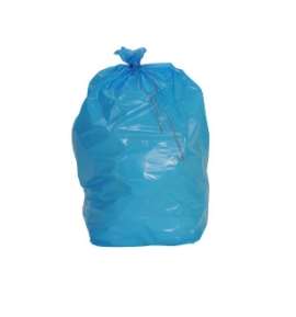 Image de Sacs poub. 50L Bleu lien coulissant BD