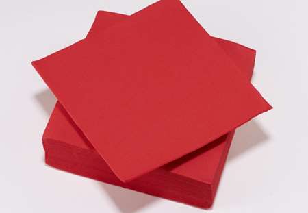 Image de Serviettes Tendance microgaufrée Rouge 38x38