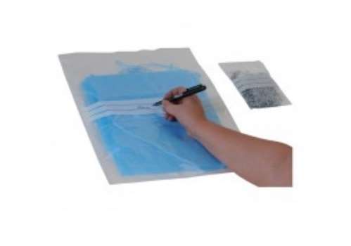 Image de Sachet 3 bandes blanche zip 150*200