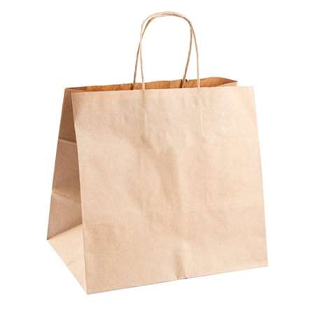 Image de Sacs kraft poignées ficelles 26+17x24 cm
