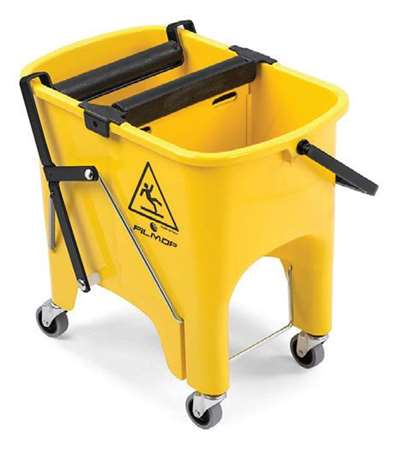 Image de Seau Bi-Bac 2x8L avec rouleaux essoreurs
