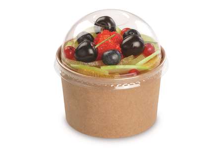 Image de Pot à dessert en carton brun 177ml