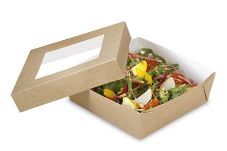 Image de Boite carrée en carton à couvercle 1000ml