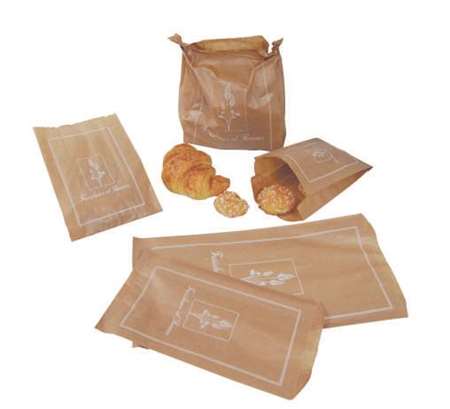 Image de Sacs croissants Kraft brun F&S N°7 - 260+85x350 mm