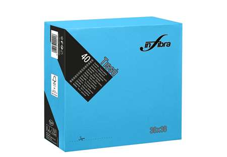 Image de Serviettes Double point 38*38 Turquoise