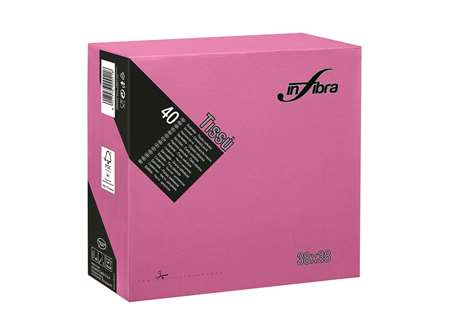 Image de Serviettes Double point 38*38 Fushia