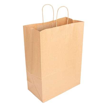 Image de Sacs kraft poignées ficelles 32+16x42