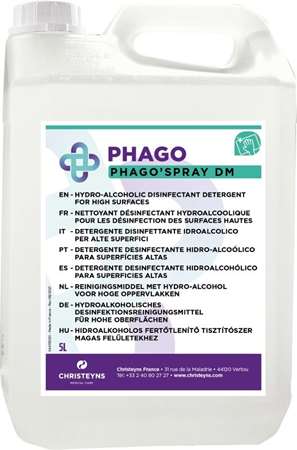 Image de Désinfectant hydro-alcoolique Phago'spray DM 5L