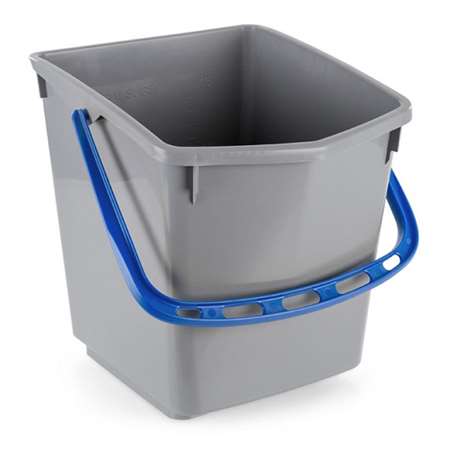Image de Seau 15L gris anse bleu