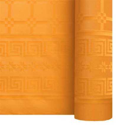 Image de Nappe damassées Mandarine 1,20m x 25m