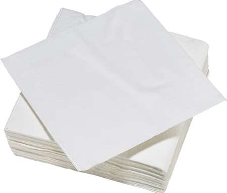 Image de Serviettes Ouate Blanc 38x38 2 plis