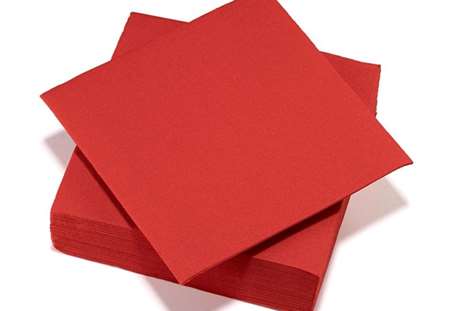Image de Serviettes Airlaid Rouge 40x40