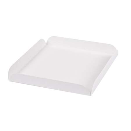 Image de Carrés rainés en caton blanc 17cm