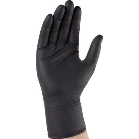 Image de Gants nitrile noir non poudrés T.L