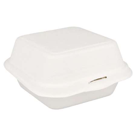 Image de Boites à hamburger bagasse 'BIONIC' 15,2x15x8,4 cm