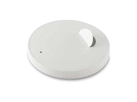Image de Couvercle carton blanc avec languette pour gobelet 25cl