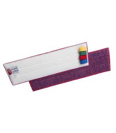 Image de Frange microfibre rouge PUBLIBRUSH velcro 40cm