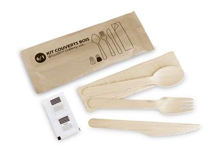 Image de Kit couvert bois C+F+CD+S+SP