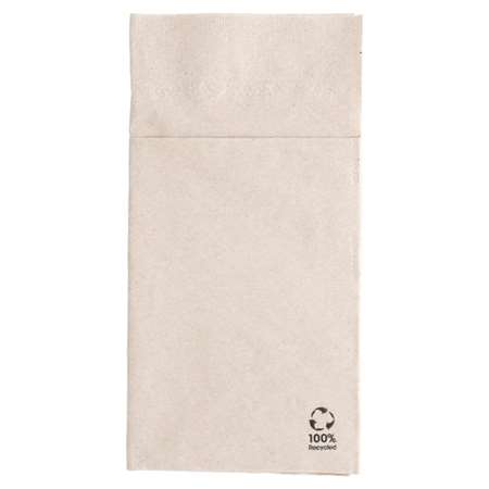 Image de Serviette Ouate kraft 2 plis 40x40 kangourou recyclée
