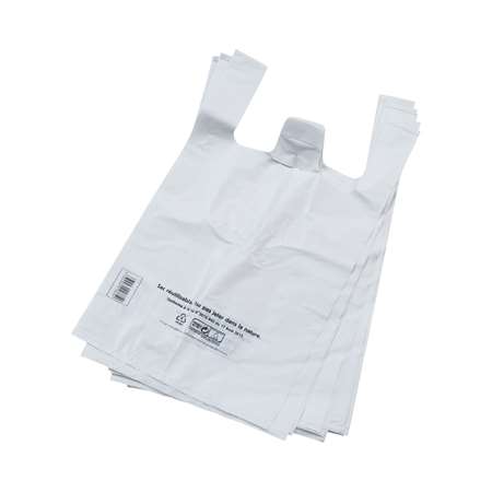 Image de Sacs Bretelles BLANC réutilisable BD 50µ 26x12x45