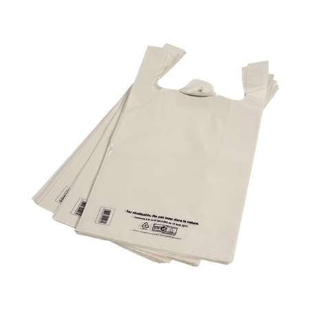 Image de Sacs Bretelles BLANC réutilisable BD 50µ 30x14x54