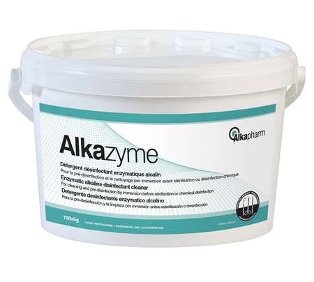 Image de Déter, désinf, enzymatique alcalin ALKAZYME 100 doses de 5g