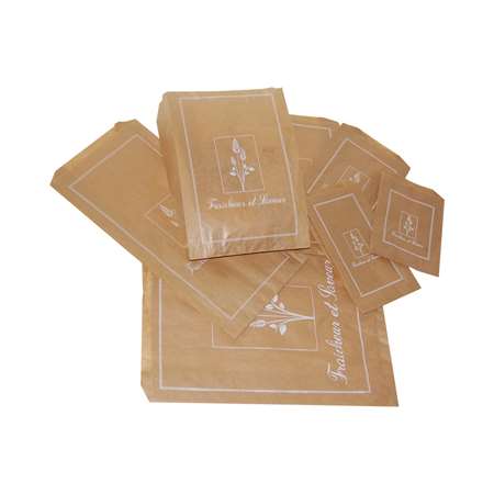Image de Sacs croissants Kraft brun F&S N°5 - 180+75x280mm