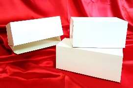 Image de Boite à buches Blanches 30x11x10cm