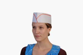 Image de Calots papier réglable avec liseré rouge T.U